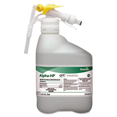 Diversey Alpha-HP Concentrated Multi-Surface Cleaner  Citrus Scent  5000mL RTD Bottle (DVO 5549271)