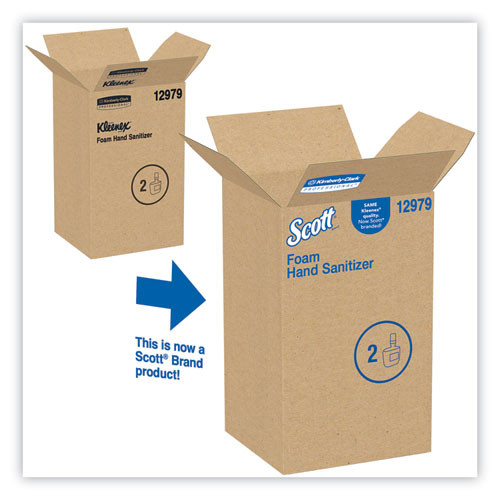 Scott Essential Alcohol-Free Foam Hand Sanitizer  1 200 ml  Clear  2 Carton (KCC 12979)
