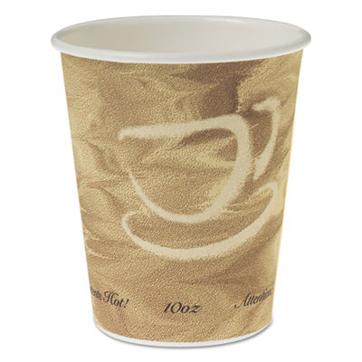 Dart Single Sided Poly Paper Hot Cups  10 OZ  Mistique design  50 Bag  20 Bags Carton (SCC 370MS)