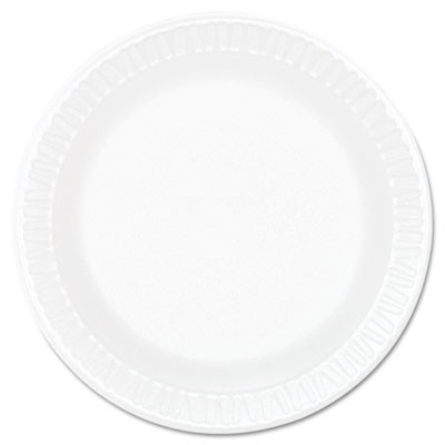 Dart Concorde Foam Plate  6  dia  White  1000 Carton (DCC 6PWCR)
