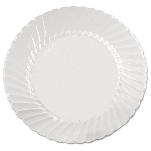 WNA Classicware Plates  Plastic  6 in  Clear  18 Bag  10 Bag Carton (WNA CW6180)