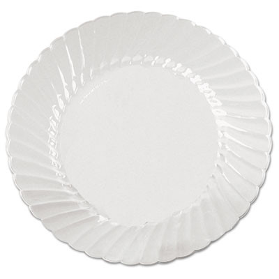 WNA Classicware Plates  Plastic  9 in  Clear  18 Bag  10 Bag Carton (WNA CW9180)