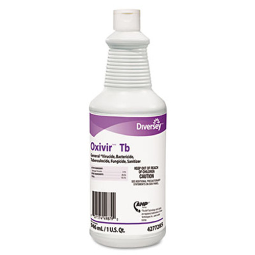 Diversey Oxivir TB One-Step Disinfectant Cleaner  32oz Bottle  12 Carton (DVO 4277285)