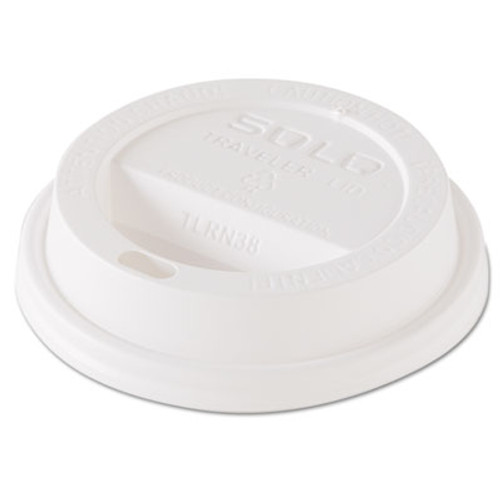 Dart Traveler Dome Hot Cup Lid  Fits 8oz Cups  White  100 Pack  10 Packs Carton (SCC TL38R2)