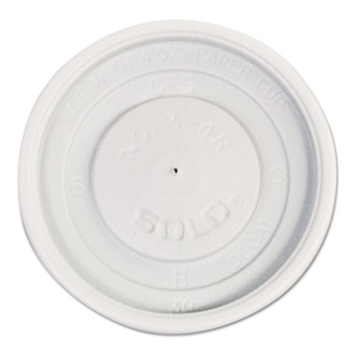 Dart Polystyrene Vented Hot Cup Lids  4oz Cups  White  100 Pack  10 Packs Carton (SCC VL34R-0007)