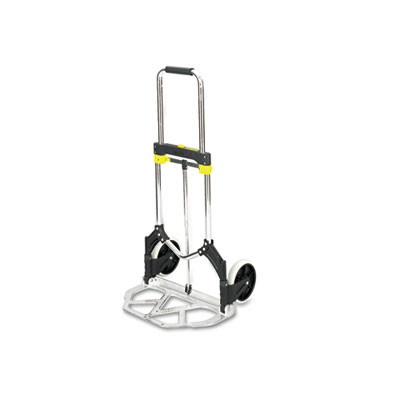 Safco Stow-Away Collapsible Medium Hand Truck  275 lb Capacity  19 x 17 75 x 38 75  Aluminum (SFC 4062)