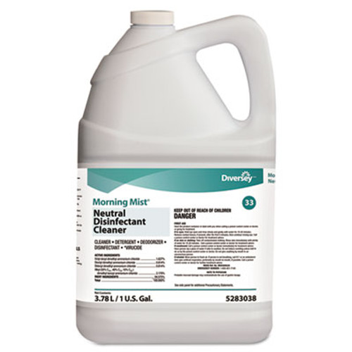 Diversey Morning Mist Neutral Disinfectant Cleaner  Fresh Scent  1gal Bottle (DVO 5283038)