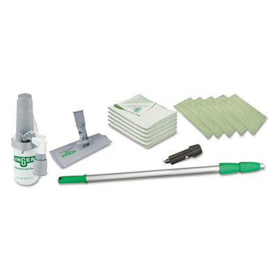 Unger Indoor Window Cleaning Kit  Aluminum  72  Extension Pole With 8  Pad Holder (UNG CK053)