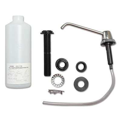 Bobrick Counter-Mounted Soap Dispenser  34 oz   3  x 4  x 6   Stainless Steel (BOB 8226)