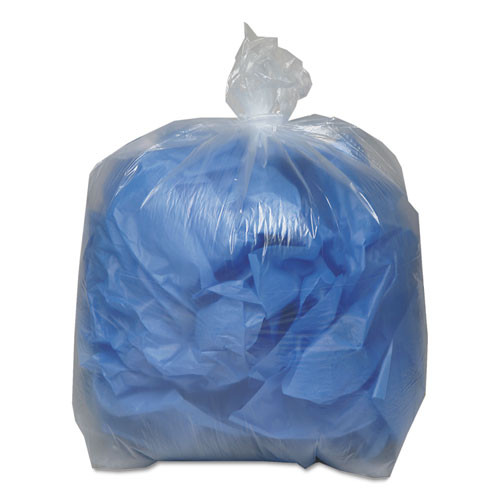 Boardwalk Low Density Repro Can Liners  56 gal  1 1 mil  43  x 47   Clear  100 Carton (BWK 532)