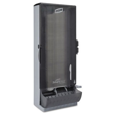 Dixie SmartStock Utensil Dispenser  Knife  10  x 8 78  x 24 75   Smoke (DXESSKPD120)