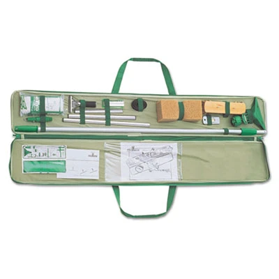 Unger 13-Pc Cleaning Kit For Walls  Windows  Ceilings  Green  Vinyl Nylon Case  1 KT (UNG TRS0)
