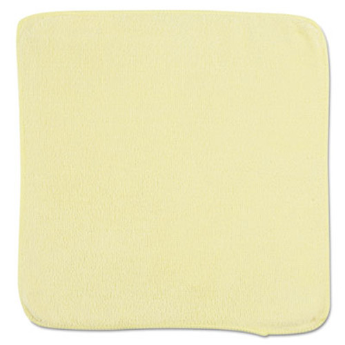 Rubbermaid Commercial Microfiber Cleaning Cloths  12 x 12  Yellow  24 Bag (RCP 1820580)