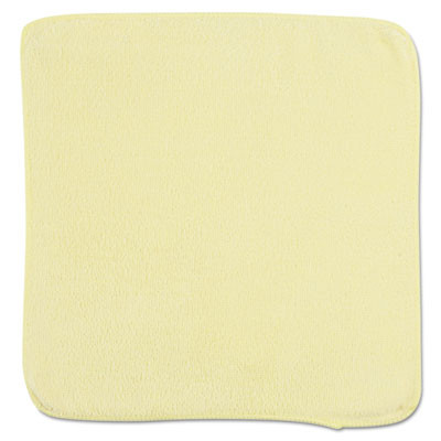Rubbermaid Commercial Microfiber Cleaning Cloths  12 x 12  Yellow  24 Bag (RCP 1820580)