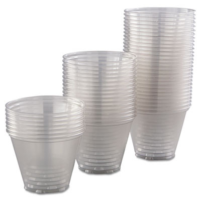 Dart Ultra Clear Cups  Squat  9 oz  PET  50 Bag  1000 Carton (DCC TP9R)