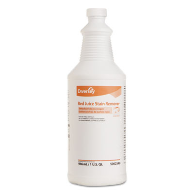 Diversey Red Juice Stain Remover  32 oz  Bottle  6 Bottles Carton (DVO 5002540)
