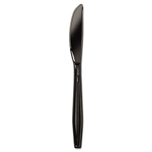 Boardwalk Heavyweight Polystyrene Cutlery  Knife  Black  1000 Carton (BWK KNIFEHW-BLA)