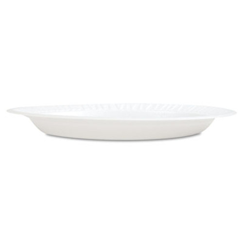 Dart Concorde Foam Plate  10 1 4  dia  White  125 Pack  4 Packs Carton (DCC 10PWCR)