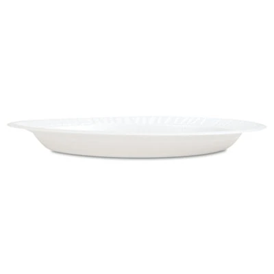 Dart Concorde Foam Plate  10 1 4  dia  White  125 Pack  4 Packs Carton (DCC 10PWCR)