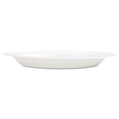 Dart Concorde Foam Plate  10 1 4  dia  White  125 Pack  4 Packs Carton (DCC 10PWCR)