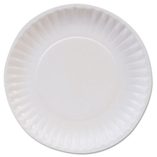 Dixie Basic Clay Coated Paper Plates  6   White  100 Pack (DIX DBP06W)