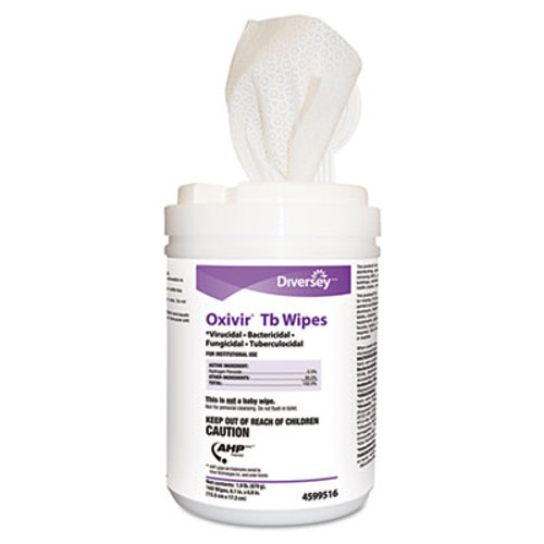 Diversey Oxivir TB Disinfectant Wipes  6 x 7  White  160 Canister  12 Canisters Carton (DVO 4599516)