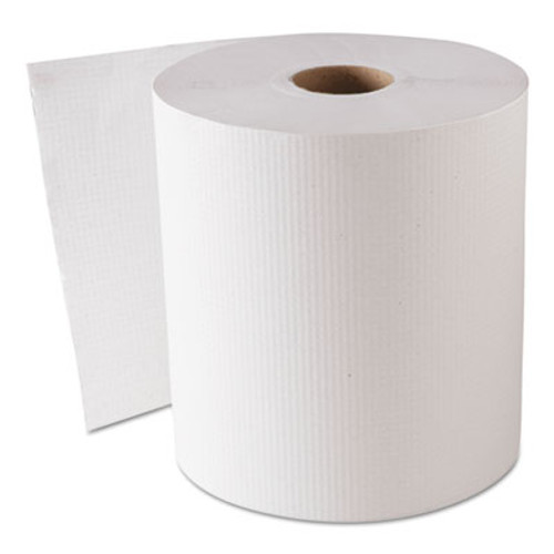 GEN Hardwound Roll Towels  White  8  x 800 ft  6 Rolls Carton (GEN 1820)