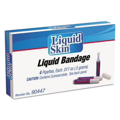PhysiciansCare by First Aid Only Liquid Bandage  0 017 oz Pipette  4 Box (ACM90447)