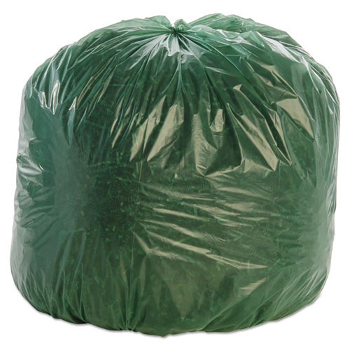 Stout by Envision Controlled Life-Cycle Plastic Trash Bags  33 gal  1 1 mil  33  x 40   Green  40 Box (STOG3340E11)