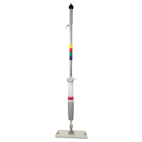 Boardwalk Bucketless Microfiber Mop System  5 x 18 Head  59  Handle  Blue Gray (BWK BWMS-16-MFM)