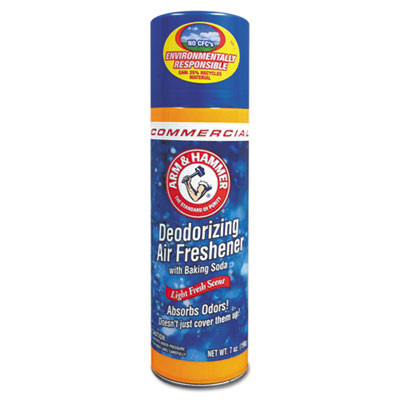 Arm & Hammer Baking Soda Air Freshener  Light Fresh  7 oz Aerosol  12 Carton (CDC 3320094170CT)
