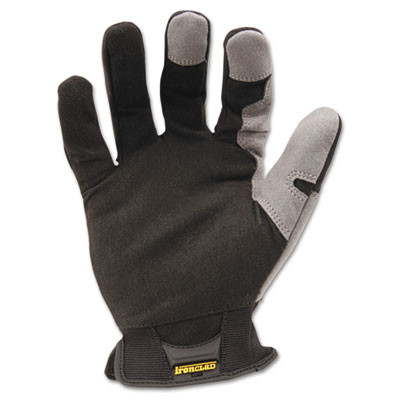 Ironclad Workforce Glove  Large  Gray Black  Pair (IRNWFG04L)