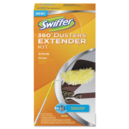 Swiffer Heavy Duty Dusters  Plastic Handle Extends to 3 ft 1 Handle   3 Dusters Kit 6 Ct (PGC 82074CT)