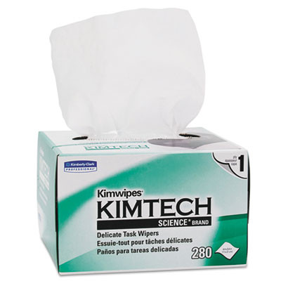Kimtech Kimwipes  Delicate Task Wipers  1-Ply  4 2 5 x 8 2 5  280 Box 16800 Ct (KCC 34155CT)
