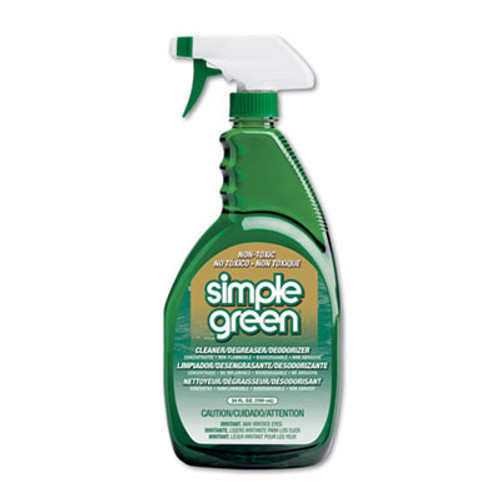 Simple Green Industrial Cleaner and Degreaser  Concentrated  24 oz Bottle  12 Carton (SMP 13012CT)