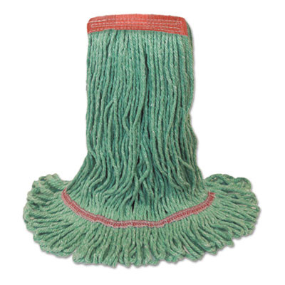 Boardwalk Mop Head  Premium Standard Head  Cotton Rayon Fiber  Medium  Green (BWK 502GNNB)