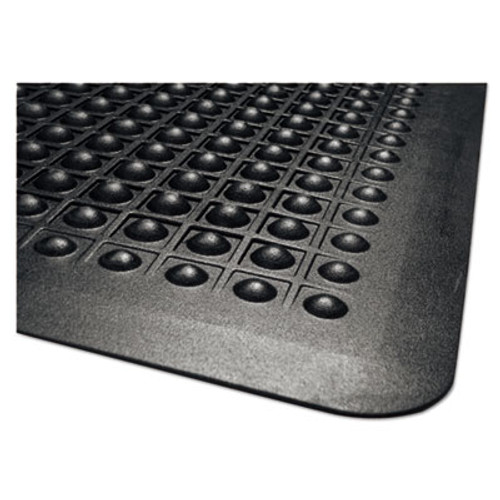 Guardian Flex Step Rubber Anti-Fatigue Mat  Polypropylene  36 x 60  Black (MLL24030500)