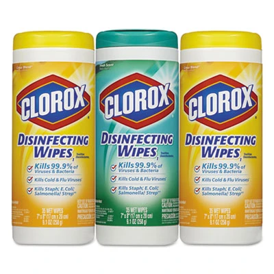 Clorox Disinfecting Wipes  7x8  Fresh Scent Citrus Blend  35 Canister  3 PK  5 Packs CT (CLO 30112CT)