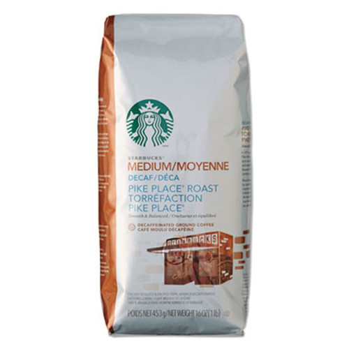 Starbucks Coffee  Ground  Pike Place Decaf  1lb Bag (SBK11029358)