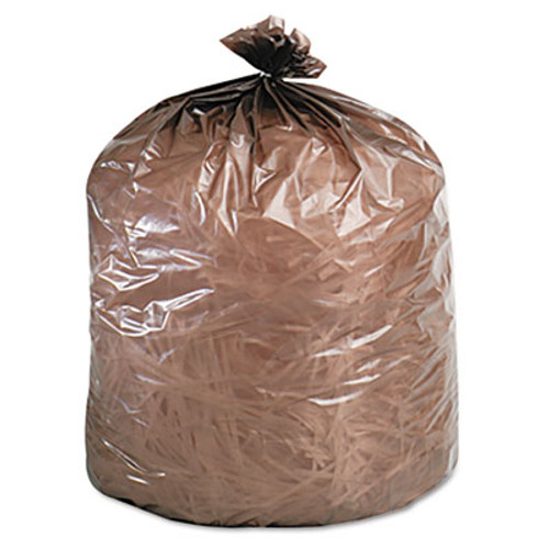 Stout by Envision Controlled Life-Cycle Plastic Trash Bags  39 gal  1 1 mil  33  x 44   Brown  40 Box (STOG3344B11)