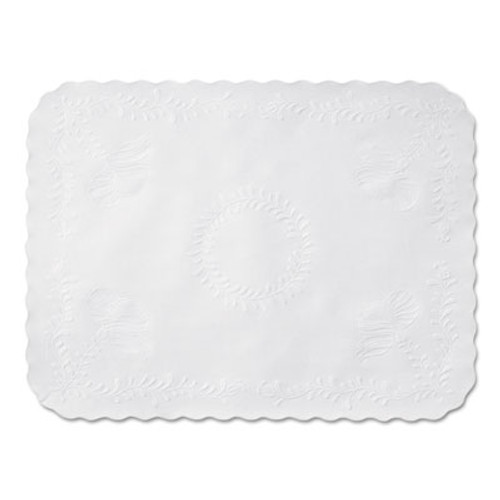 Hoffmaster Scalloped Edge Traymat  Bond Paper  White  16 63 x 12 75  1 000 Carton (HFM TC8704471)