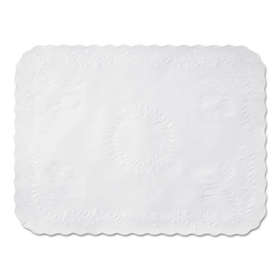 Hoffmaster Scalloped Edge Traymat  Bond Paper  White  16 63 x 12 75  1 000 Carton (HFM TC8704471)