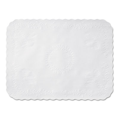 Hoffmaster Scalloped Edge Traymat  Bond Paper  White  16 63 x 12 75  1 000 Carton (HFM TC8704471)