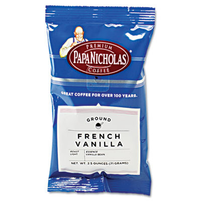 PapaNicholas Coffee Premium Coffee  French Vanilla  18 Carton (PCO25188)