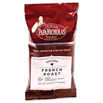 PapaNicholas Coffee Premium Coffee  French Roast  18 Carton (PCO25183)