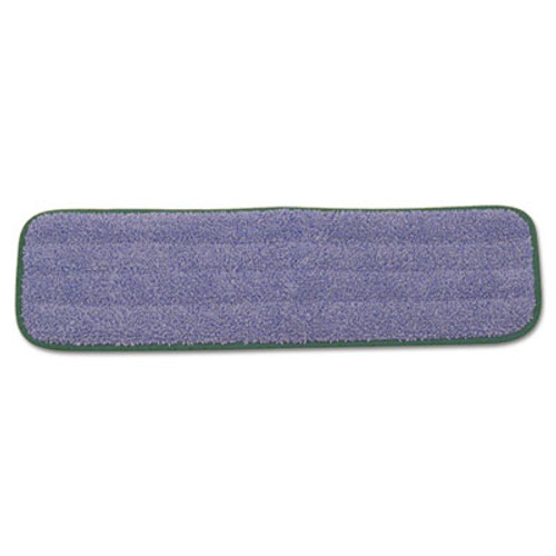 Rubbermaid Commercial Microfiber Wet Mopping Pad  18 1 2  x 5 1 2  x 1 2   Green  12 Carton (RCP Q410 GRECT)