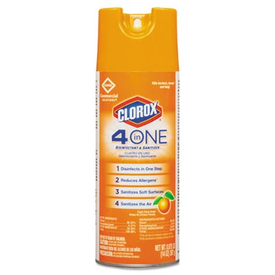 Clorox 4-in-One Disinfectant and Sanitizer  Citrus  14 oz Aerosol (CLO31043)