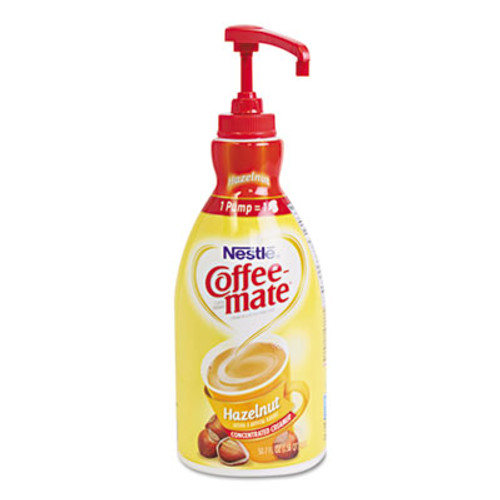 Coffee mate Liquid Coffee Creamer  Hazelnut  1 5 Liter Pump Bottle  2 Carton (NES 31831CT)