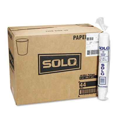 Dart White Paper Water Cups  3oz  100 Pack (SCC 44CT)
