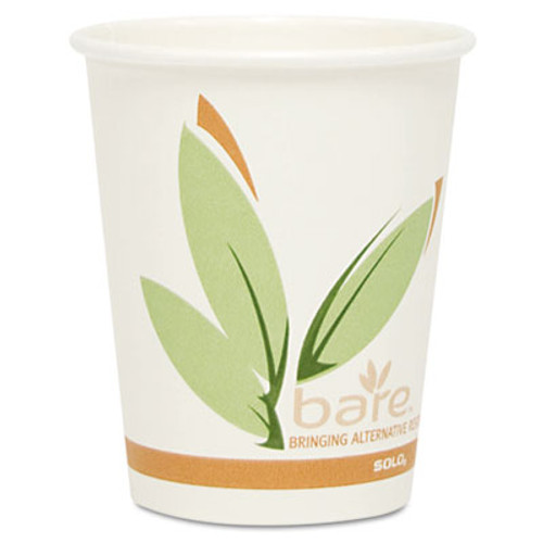 Dart Bare by Solo Eco-Forward Recycled Content PCF Paper Hot Cups  10 oz  1 000 Ct (SCC 370RC)